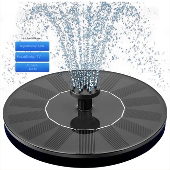Kerti szökőkút műgyantából, mintázott permetezéssel (bevezető átmérő 8 mm, tömeg 0,26 kg)