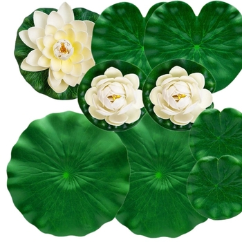 Vízililiom levél tóhoz – EVA anyag, kert dekoráció, termékkód Yf–250708, tömeg 70 g, doboz 20 darab