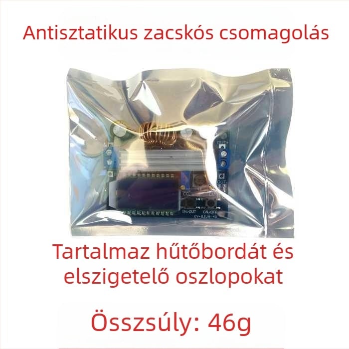 DC-DC Buck-Boost átalakító modul CV/CC-vel, LCD kijelző, voltmérő és ampermérő, állítható Buck-Boost