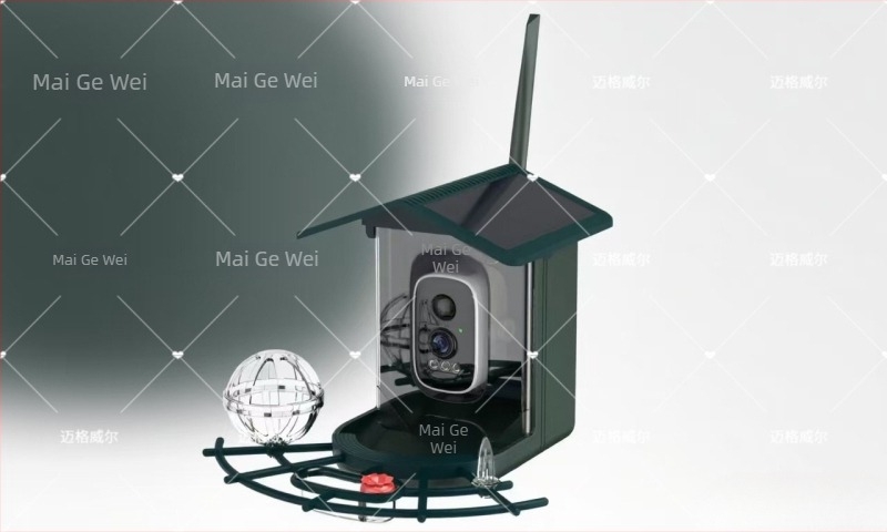 RH-WNQ11 intelligens vizuális madáretető AI azonosítással, alkalmazás-vezérléssel, leválasztható, 2,35 kg