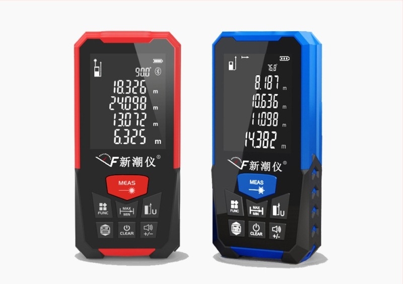 Kézi lézeres távolságmérő, LDM-D3 sorozat, hatótáv max. 200 m, pontosság 0,001 m, 2,4 hüvelykes kijelző, por- és fröccsenésálló