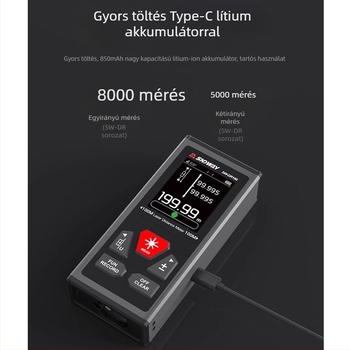 Kétirányú lézeres távolságmérő SW-DR60/100 a Deep Dawei-től – 60/100 m mérési tartomány, lézeres távolságmérő, Rangefinder sorozat
