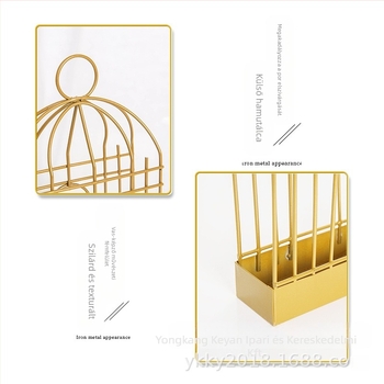 Kovából készült madárkalitka szúnyogriasztó füstölő állvány – háromszög alakú, felakasztható