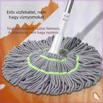 Longchen forgó mikroszálas mop, háztartási használatra, automata csavarás, nedves és száraz használatra
