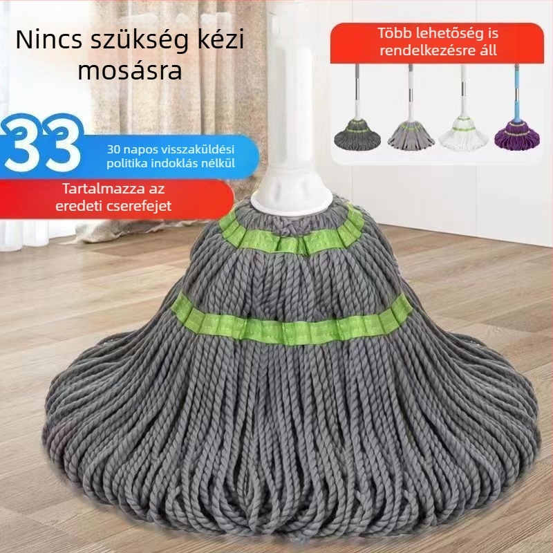Longchen forgó mikroszálas mop, háztartási használatra, automata csavarás, nedves és száraz használatra