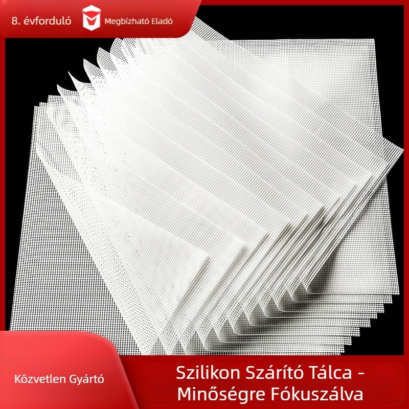 Szilikon dehidratáló alátét, hőálló, 360 g/m², négyszögletes