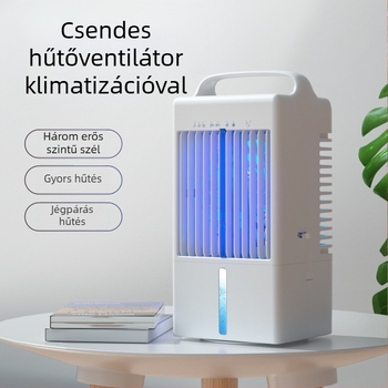 USB-asztali ködösítő ventilátor, brushless motor, 3 sebesség, érintéses vezérlés, zaj 45–50 dB