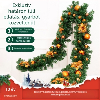 Karácsonyi rattan csík – PVC és vas, Wan Hui márka, Stílus: Egyéb, DIY karácsonyi dekoráció