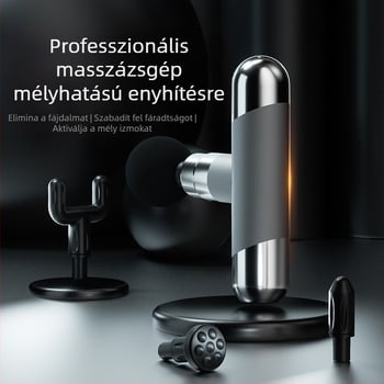 Fascia pisztoly masszírozó – Egyfejű nyaki masszírozó vibrációval, ABS burkolat, USB újratölthető, nyakra, derékre, csípőre, vállra és karra