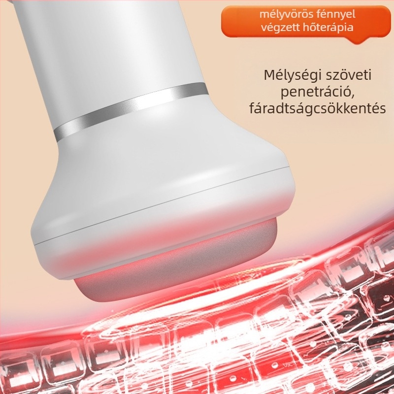 Zsírégető masszírozó készülék — vezeték nélküli, hordozható masszírozó infravörös melegítéssel, több üzemmód, kézhez hasonló masszázs, többpont-masszázs, vezeték nélküli töltés