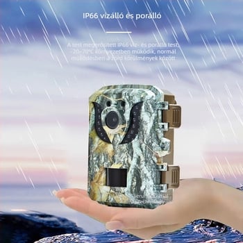 Kültéri infravörös vadászkamera éjszakai látással, HD felvétel, mozgásérzékelés/nyomkövetés, memóriakártya-támogatás, 2.0 hüvelykes LCD