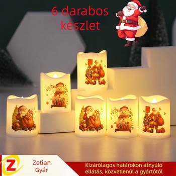 Karácsonyi gyertyák készlet rendezvénydekorációhoz — műanyag, márka Fucai, stílus 20432855113