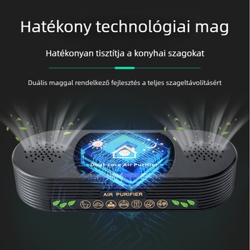 Konyhai légtisztító negatív ionokkal, szag eltávolítás, formaldehid eltávolítás, halk működés, falra szerelhető