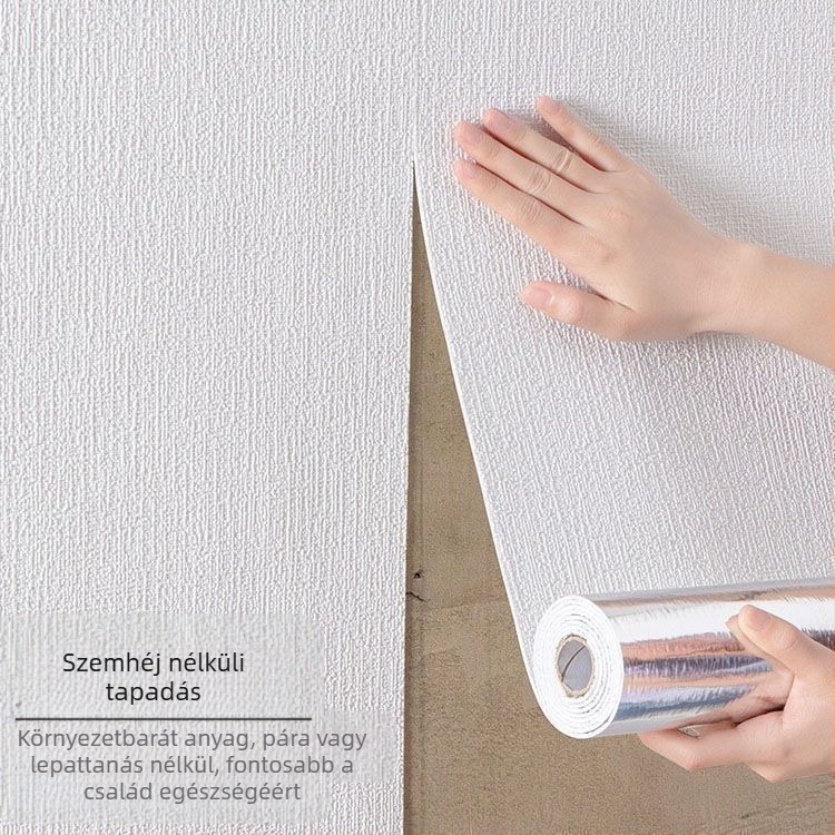 Dekoratív falmatrica, vízálló, öntapadós XPE habból, nappaliba és hálószobába, a fal hibáinak elfedésére, egyszínű minta