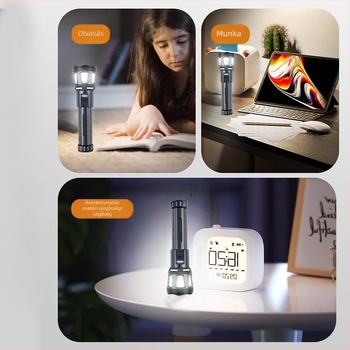 SW Kültéri lézeres zseblámpa, 10W, 1800mAh, hatótáv 200–500m, üzemidő 4–6 óra, újratölthető