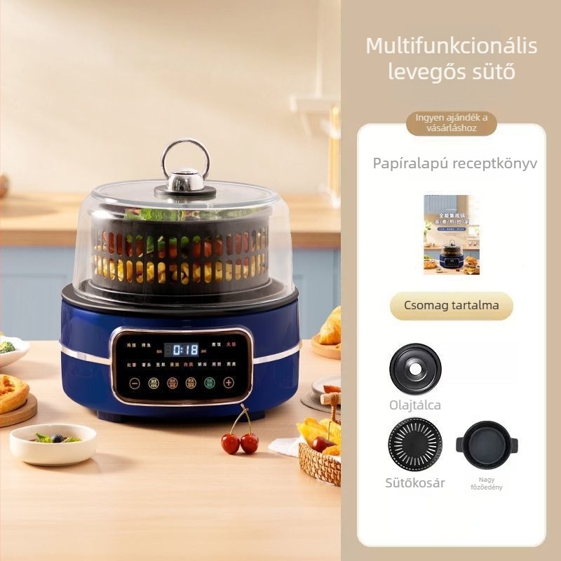 Love Többfunkciós minden‑egyben elektromos edény, nagy kapacitású, párolás és főzés, intelligens időzítő