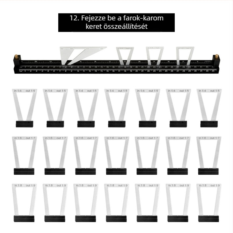 Fafaragó jelölő vonalzó, dovetail mortise and tenonhoz – Pontos jelölés, mérő-skála, kompatibilis privát márkákkal