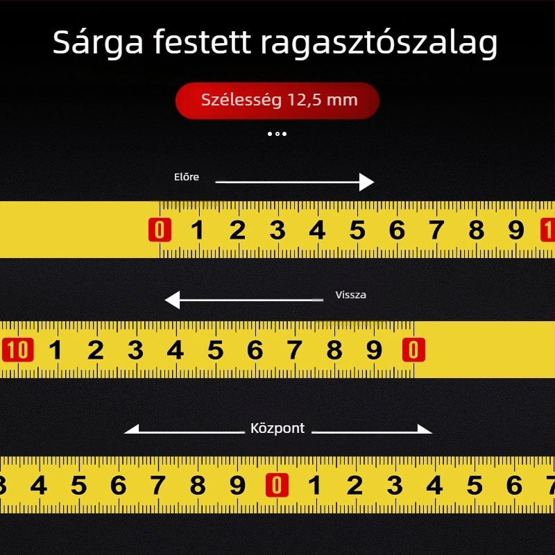 Öntapadós mérőszalag fém skálával — Superior