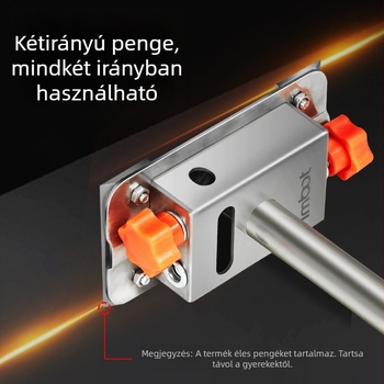 Faipari vonaljelző eszköz rozsdamentes acélból, többfunkciós