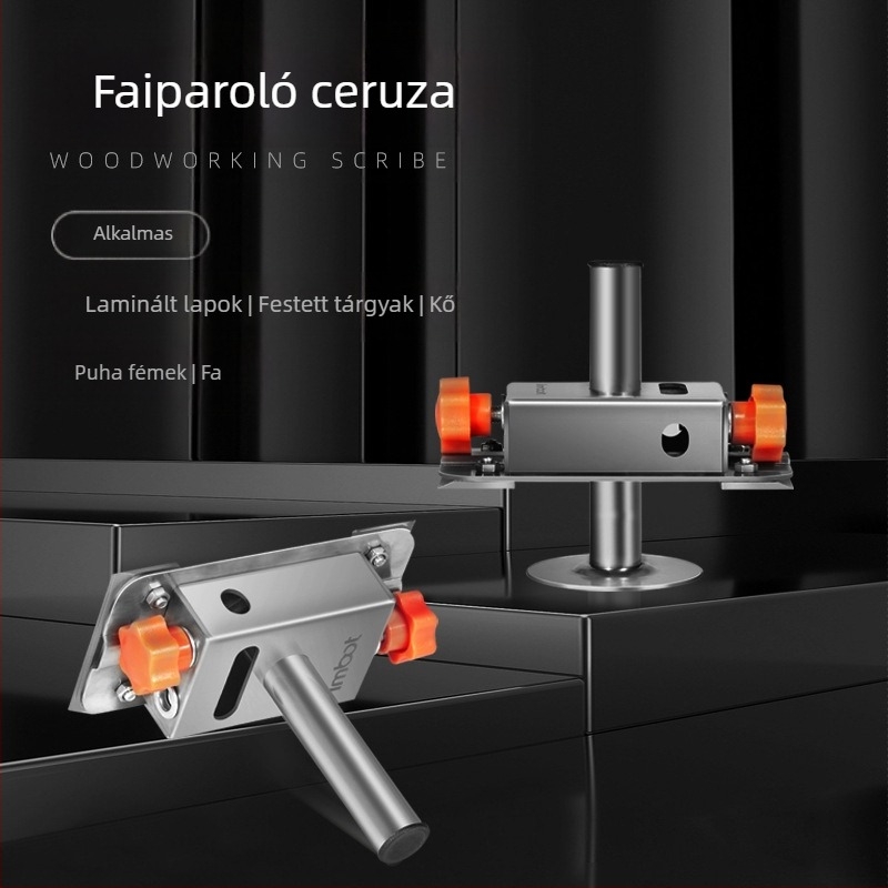 Faipari vonaljelző eszköz rozsdamentes acélból, többfunkciós