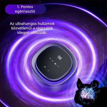 Ultrahangos egér- és szúnyogriasztó lámpa, beltéri és kültéri használatra