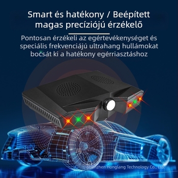 Ultrahangos egérriasztó, teljesen automata érzékelés, háromsoros villanás, Modell 829A, 5V, 4–24KHz, 5W, Négyszögletes ház, raktár és konyha számára