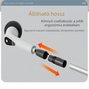 Háztartási elektromos tisztítóecset – kettős használatú hosszú és rövid fej, kézi, újratölthető, vezeték nélküli és hordozható; modell 9NI1, 25W, 5V, 50Hz