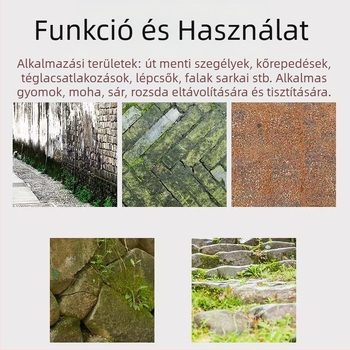Fűnyíró acéldrótos gyomirtó kerék – Luckland, fém, tömeg 0,5 kg, színes dobozos csomagolás