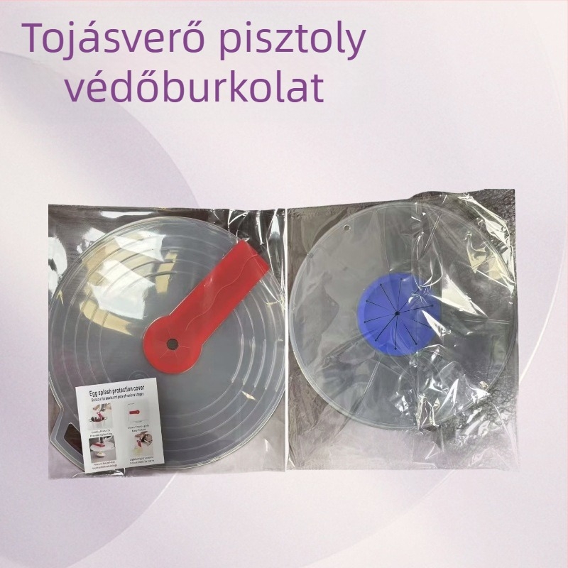 Tojásfelverő fedél fröccsenés elleni, műanyag-szilíkon anyagból, tejszín felveréséhez és tészta készítéséhez