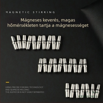 Elektronikus mágneses keverő kávés pohárhoz – 304 rozsdamentes acél, automata keverés, mágneses rúd, rotor 316 rozsdamentes acél