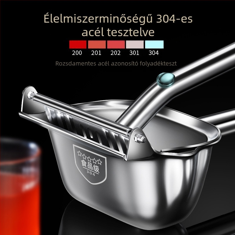 Kézi gyümölcs- és zöldséglé készítő — hordozható kempingezéshez, szétszedhető, 304 rozsdamentes acélból, többfunkciós citromprés
