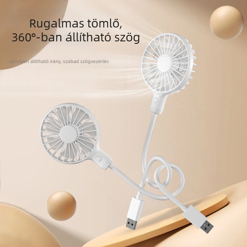 Mini USB-s ventilátor, brushless motorral, alacsony zajú, ideális ajándék