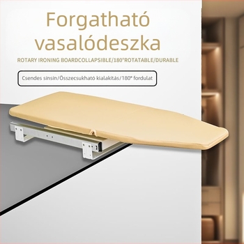 Vicky's Choice Fából Készült Összecsukható Vasalódeszka, Csendes Csúszó Sínnel, Hordozható Tárolás, 180°-ban Forgatható, Magas Hőmérsékletnek Ellenálló