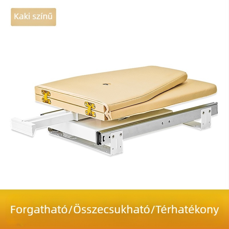 Vicky's Choice Fából Készült Összecsukható Vasalódeszka, Csendes Csúszó Sínnel, Hordozható Tárolás, 180°-ban Forgatható, Magas Hőmérsékletnek Ellenálló
