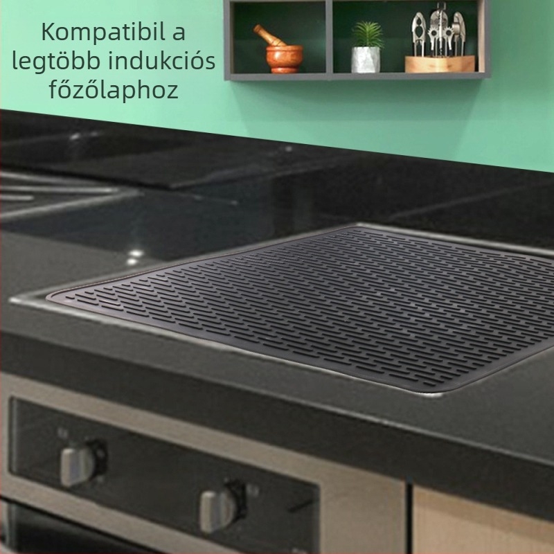 Taimei szilikon tűzhelyfedő indukciós főzőlaphoz, multifunkcionális csepegtető matrac, formák kör/négyzet/egyenetlen, származás Dongguan, 2024-ben bevezetve