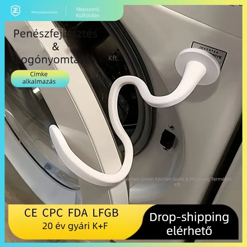 Szilikon mosógép ajtó tartó, penészmentes, modell GR-WD-001, háztartási használatra