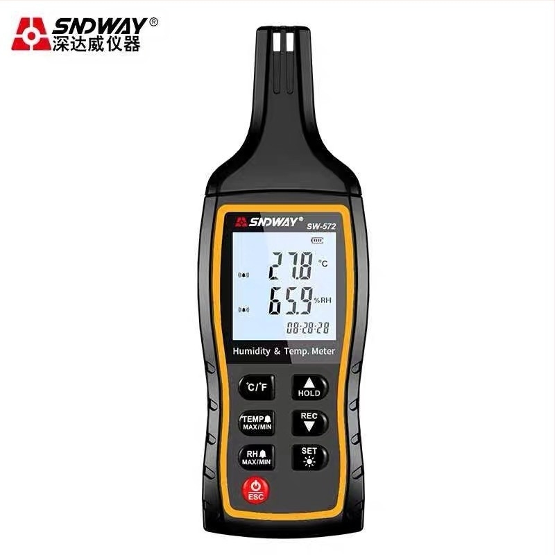 SW572 kézi digitális hőmérséklet- és páratartalom-mérő, magas érzékenységű szenzor