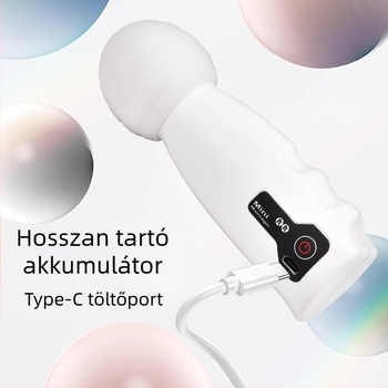 Női újratölthető fascia masszírozó – hordozható mini nyaki masszírozó, kefés motor, 4. fokozat, 1 fej, beépített 500–800 mAh akkumulátor, üzemidő 0–1 óra