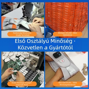 Nélküli derék masszírozó USB tápegységgel, számítógépes vezérlés, 3 sebességfokozat, vibrációs és melegítő masszázs, 8+ masszázsfej, 2024-es kiadás