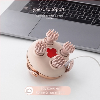 Fejmasszírozó gyúrás masszázzsal, újratölthető, gombos vezérlés, GX-610