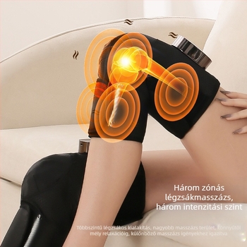 Elektromos térdmelegítő és masszírozó, önmelegedő, 40–60°C, 5W, 7.4V, vezeték nélküli vezérlés, 3 fűtési szint