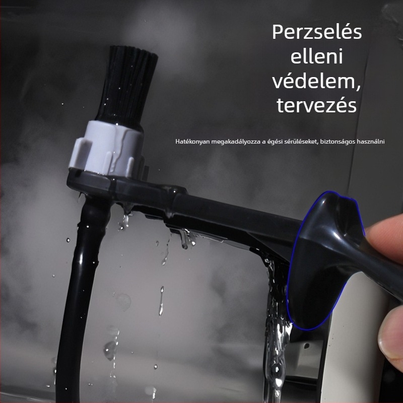 Espresso kávéfőző gőztisztító kefé – levehető fej, műanyag, égés elleni védelem, zsírtalanítás és szennyeződés eltávolítása