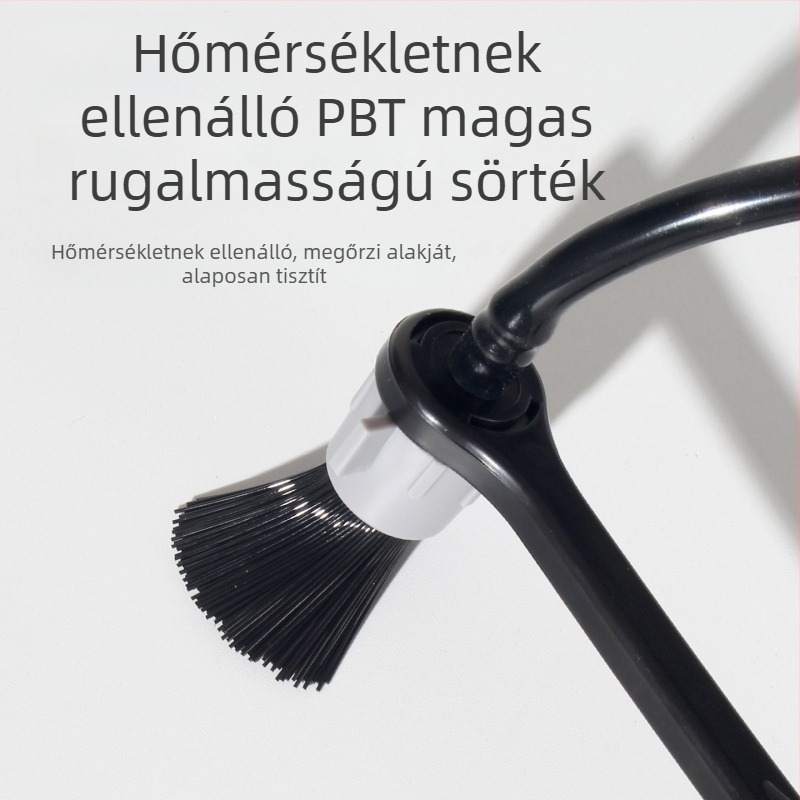 Espresso kávéfőző gőztisztító kefé – levehető fej, műanyag, égés elleni védelem, zsírtalanítás és szennyeződés eltávolítása