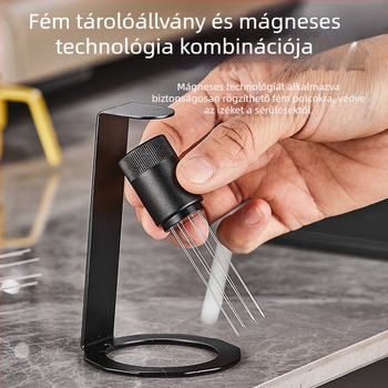 Kézben tartott rozsdamentes acél kávépor injekció tű mágneses vonzással – modern és egyszerű stílus, bár, étterem, kávézó és otthoni használatra