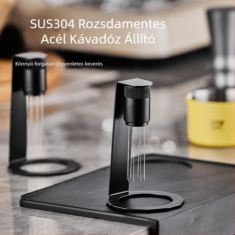 Kézben tartott rozsdamentes acél kávépor injekció tű mágneses vonzással – modern és egyszerű stílus, bár, étterem, kávézó és otthoni használatra