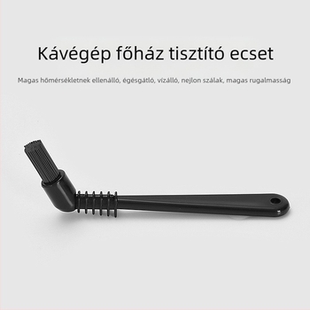 Espresso gép főzőfej tisztító kefe – PP+nylon sörtéjű, 14,5 g, lézergravírozott logó, irodai és kávézói használatra