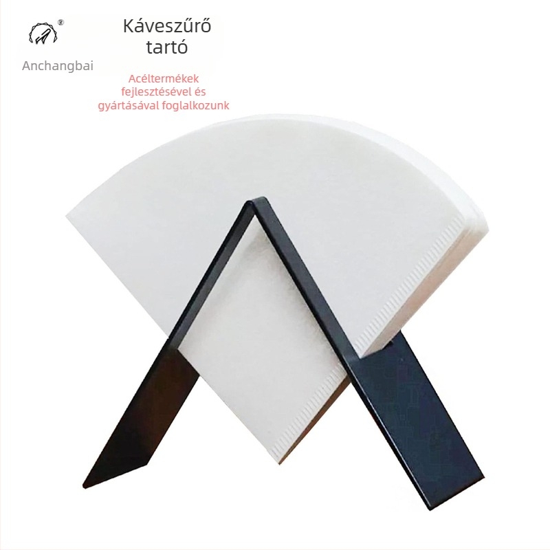 V60 kávéfőző filterpapír tartó rozsdamentes acélból – kávézók és bárok számára, modern dizájn, egyszerű stílus, Taste a Hundred