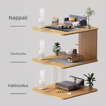 X1 légnedvesítő nagy kapacitású, 10–20 m²-re, USB tápegység, 2 párásító kimenet, zaj ≤36 dB