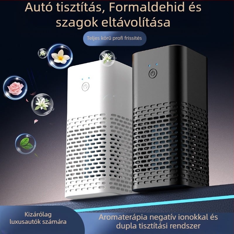 Autóba való aromaterápiás levegőtisztító – Modell AP-1288, 2W, USB tápellátás, 5V