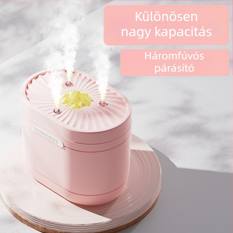 Oleff SD16 Ultrahangos Párásító, 1.0–2.5 L tartály, 3 fúvóka, 10–20 m² lefedettség, USB tápegység, asztali párásító, illóolaj-kompatibilis